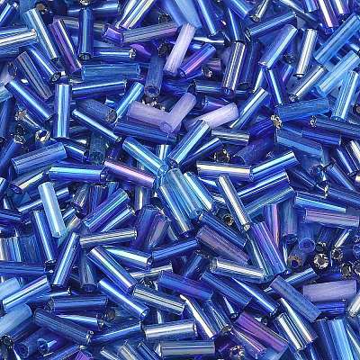 Glass Round Bugle Beads SEED-XCP0001-47F-1