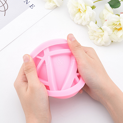 DIY Round Mobile Phone Stand Silicone Molds Kits DIY-OC0003-44-1