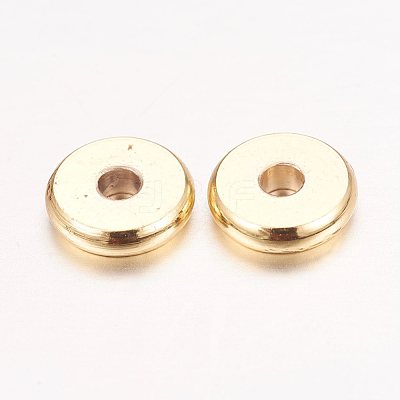Real 18K Gold Plated Brass Spacer Beads KK-E702-20G-NF-1