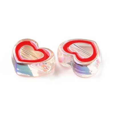 UV Plating Acrylic Beads X-OACR-K005-23-1