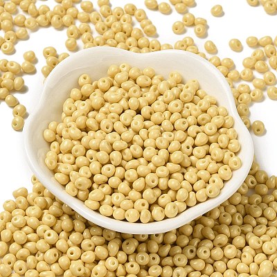 6/0 Opaque Baking Paint Glass Seed Beads X1-SEED-M012-02A-07-1