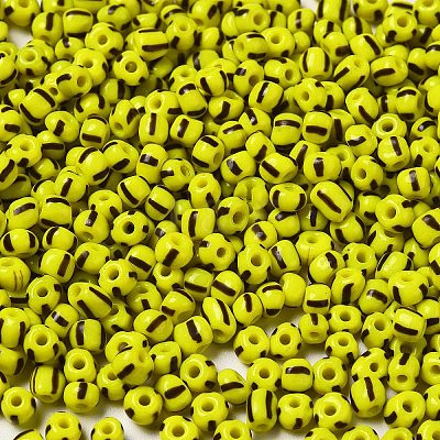 6/0 Opaque Colours Seep Glass Seed Beads X-SEED-F003-04A-05-1