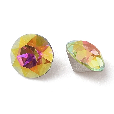 Glass Rhinestone Cabochons RGLA-L029-09B-VRLA-1