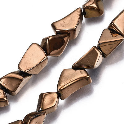 Opaque Electroplate Glass Beads Strands EGLA-T024-01C-03-1