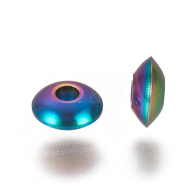Ion Plating(IP) 304 Stainless Steel Spacer Beads STAS-L216-18-1
