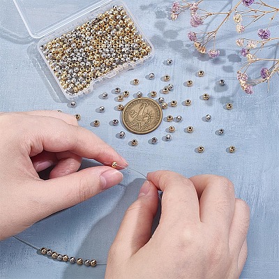 Brass Round Spacer Beads KK-PH0013-75A-1