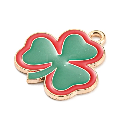 Saint Patrick's Day Alloy Enamel Pendants ENAM-G222-01E-01-1