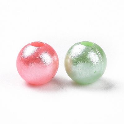 Imitation Pearl Acrylic Beads OACR-E013-29B-1