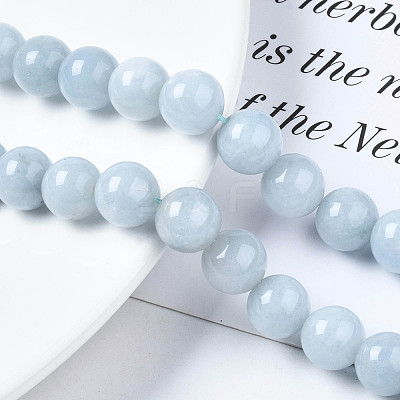 Natural Chalcedony Beads Strands X-G-S333-10mm-004-1
