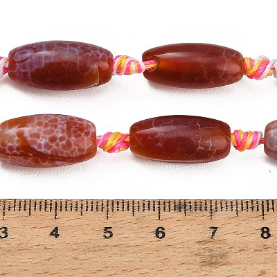 Dyed & Heated Natural Fire Crackle Agate Beads Strands GG-CBAB9C6-A01-02-1