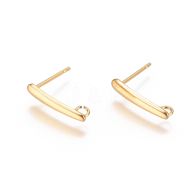 PVD Vacuum Plating 304 Stainless Steel Ear Stud Components STAS-I120-18A-G-1