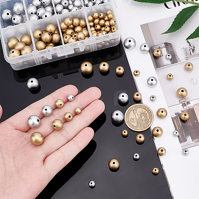 Matte Style Spray Painted Acrylic Beads ACRP-AR0001-04-1