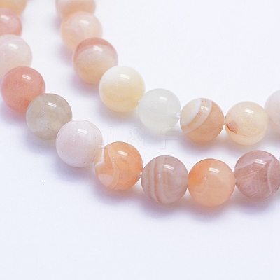 Natural Botswana Agate Beads Strands G-F530-04-4mm-1