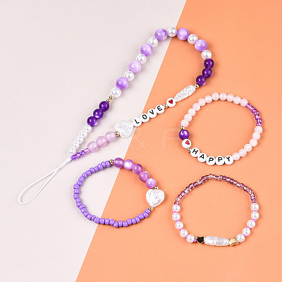 DIY 24 Style Acrylic & ABS Beads Jewelry Making Finding Kit DIY-NB0012-02F-1