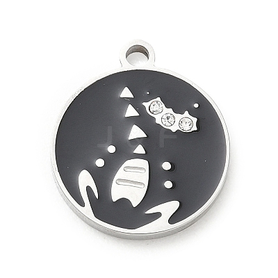 Twelve Constellations 304 Stainless Steel Enamel Pendants SA-CBAAE04-01P-10-1