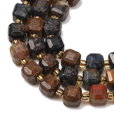Natural Pietersite Beads Strands GG-CBAC972-A20-01-1