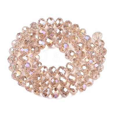 Electroplate Glass Beads Strands EGLA-A044-T8mm-B20-1