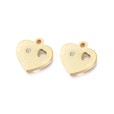 Ion Plating(IP) 304 Stainless Steel Charms STAS-L245-001G-1