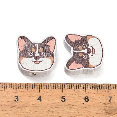 Printed Wood Beads WOOD-D289-01J-1