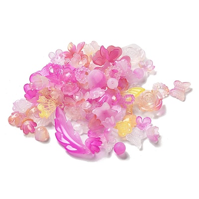Imitation Jelly Acrylic Beads OACR-H039-02C-1