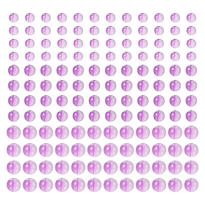 300Pcs Frosted Transparent Glass Beads GLAA-TA0002-78A-1