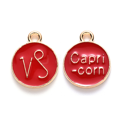 Alloy Enamel Pendants ENAM-S124-01B-07E-1