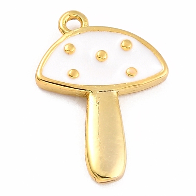Autumn Theme Brass Enamel Pendants KK-P197-18D-G-1