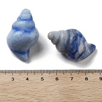 Dyed & Heated Natural Blue Aventurine Carved Figurines DJEW-L023-H07-1