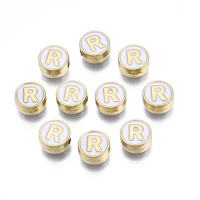 Alloy Enamel Beads ENAM-N052-006-01R-RS-1
