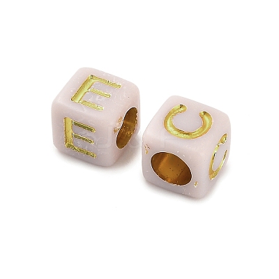 Opaque Acrylic Beads OACR-H046-01E-1