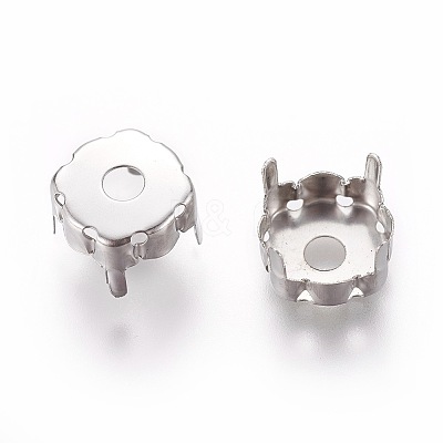 Non-Tarnish 201 Stainless Steel Sew on Prong Settings LS-STAS-L229-03B-1