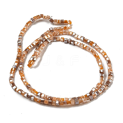 Electroplate Glass Beads Strands EGLA-F121-FR-B04-1