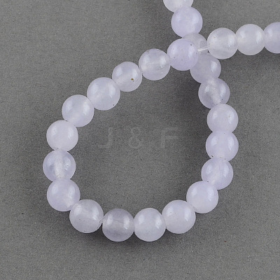 Natural Jade Bead Strands G-R165-8mm-16-1