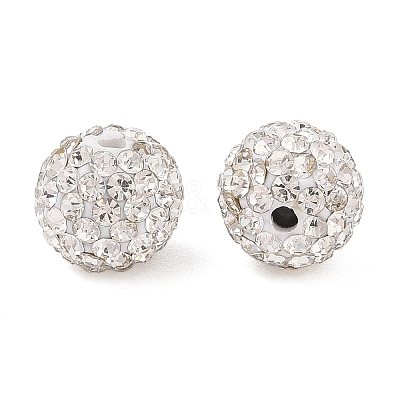 Polymer Clay Rhinestone Beads X-RB-N006-70-1