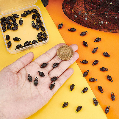 60Pcs Halloween Alloy Pendants FIND-UN0002-50EB-1