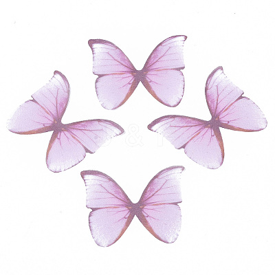 Two Tone Polyester Fabric Wings Crafts Decoration LS-FIND-S322-012C-05-1