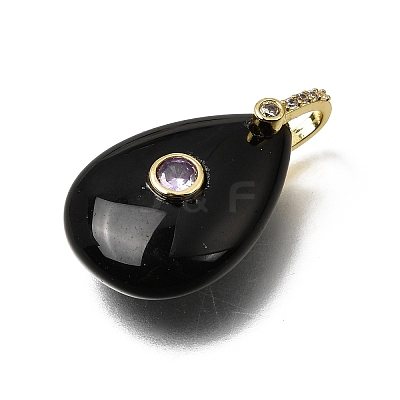 Natural Obsidian Pendants GG-CBA7610-07G-04-1