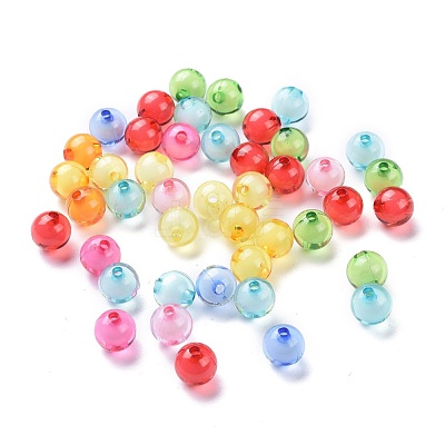 Transparent Acrylic Beads TACR-S092-10mm-M-1