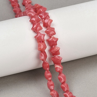 Synthetic Rhodochrosite Beads Strands G-Z080-A13-8mm-1