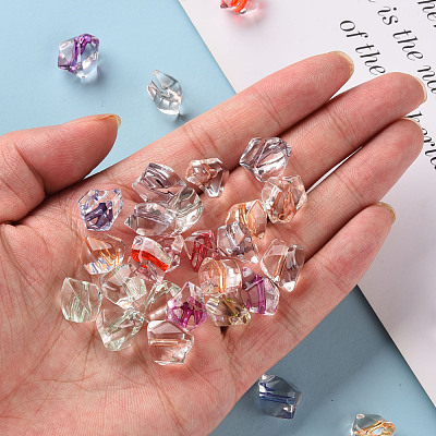 Transparent Acrylic Beads TACR-S154-04A-1