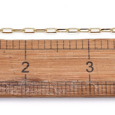 Soldered Brass Paperclip Chains CHC-G005-03G-1