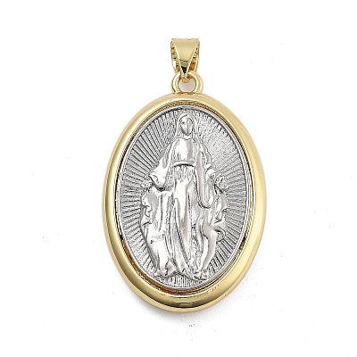 Long-Lasting Plated Brass Pendants KK-Q006-42G-03-1