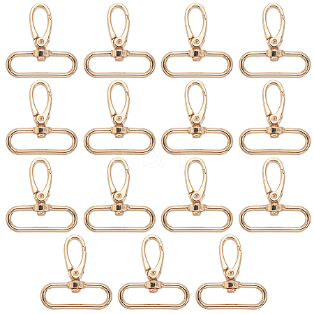 15Pcs Alloy Swivel Clasps FIND-GF0008-19LG-1