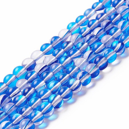 Synthetic Moonstone Beads Strands G-E573-02A-05-1