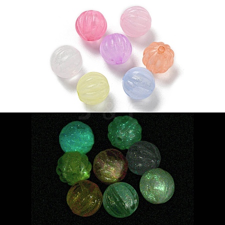 Luminous Acrylic Beads X-OACR-E041-19-1