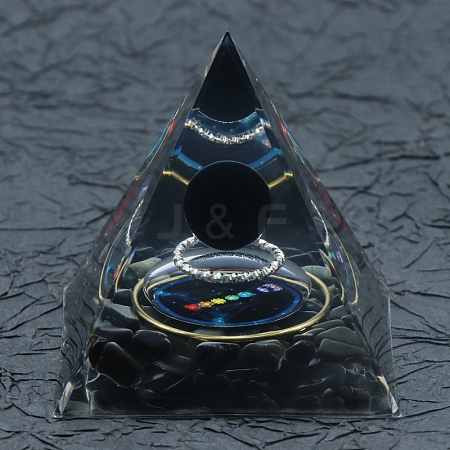 Resin Orgonite Pyramid PW-WG36540-01-1