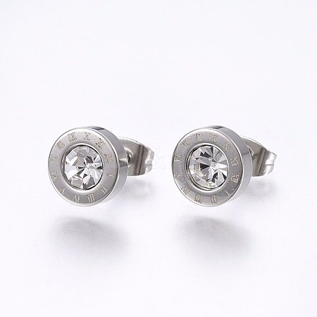 304 Stainless Steel Stud Earrings EJEW-H362-10P-A-1