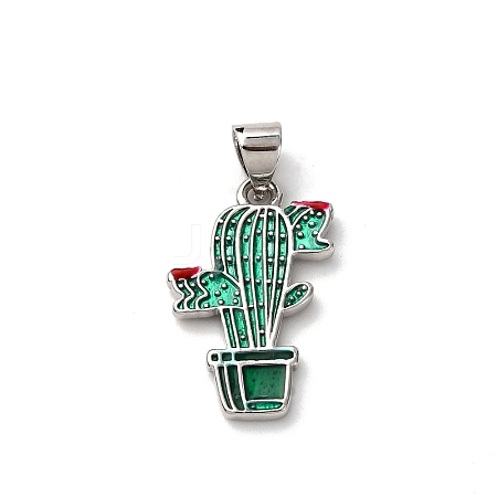 Brass Enamel Pendants FIND-I054-01D-P-1