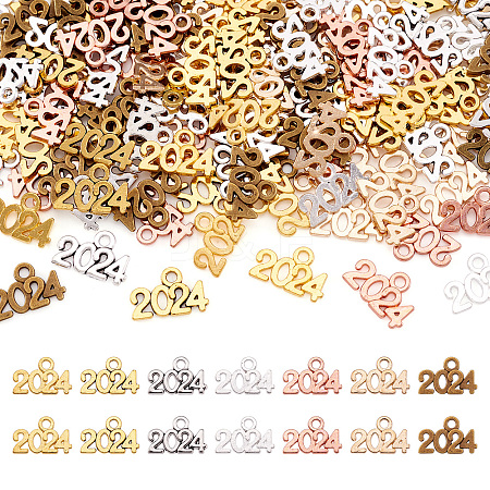 140Pcs 7 Colors Alloy Pendants FIND-TA0004-55-1