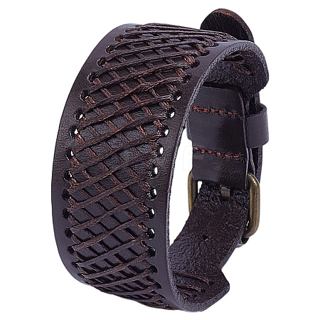 1Pc Imitation Leather Cord Bracelets BJEW-CL0001-35A-1